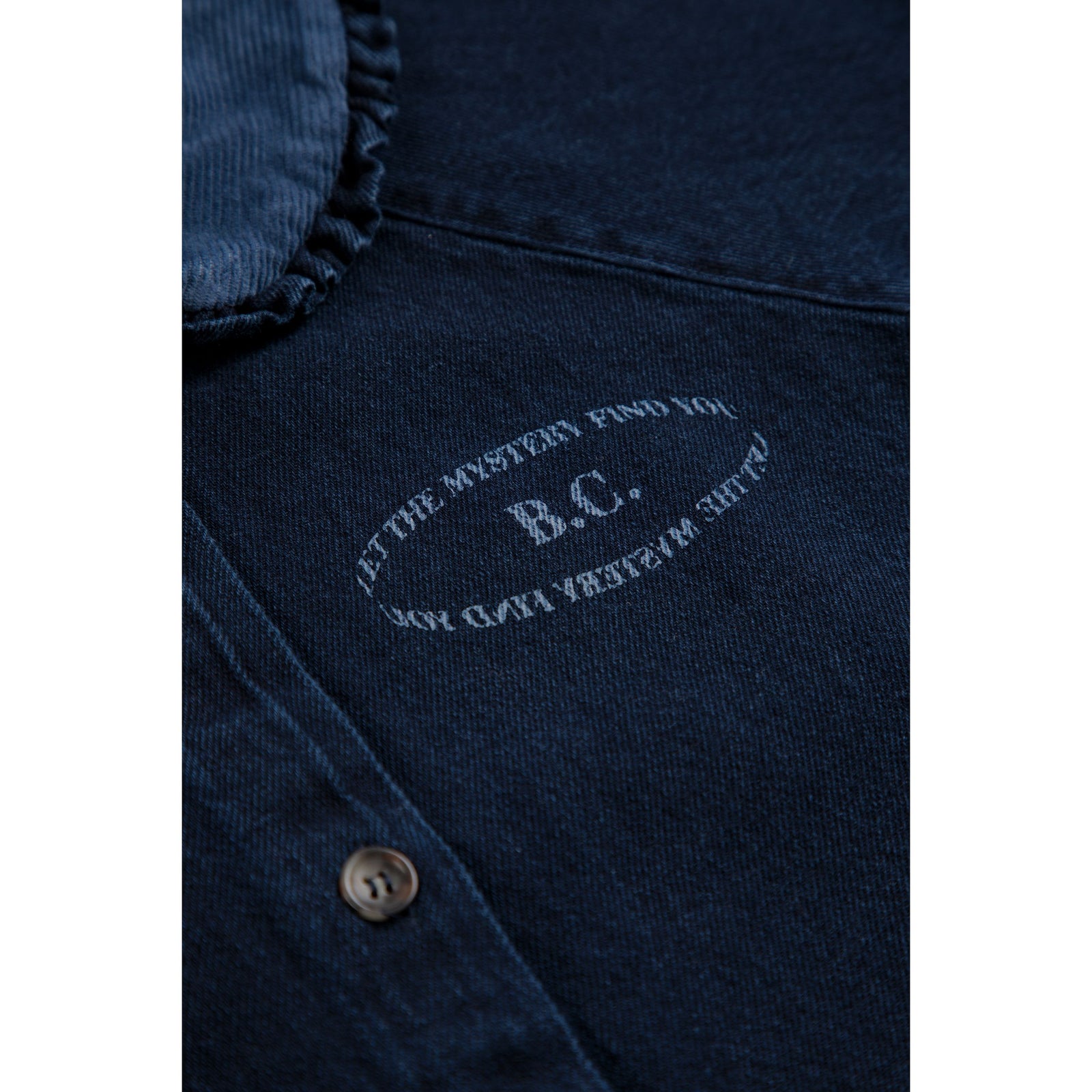Bobo Choses Mystery Bc Denim Blouse, All About Monsters collection, view 4