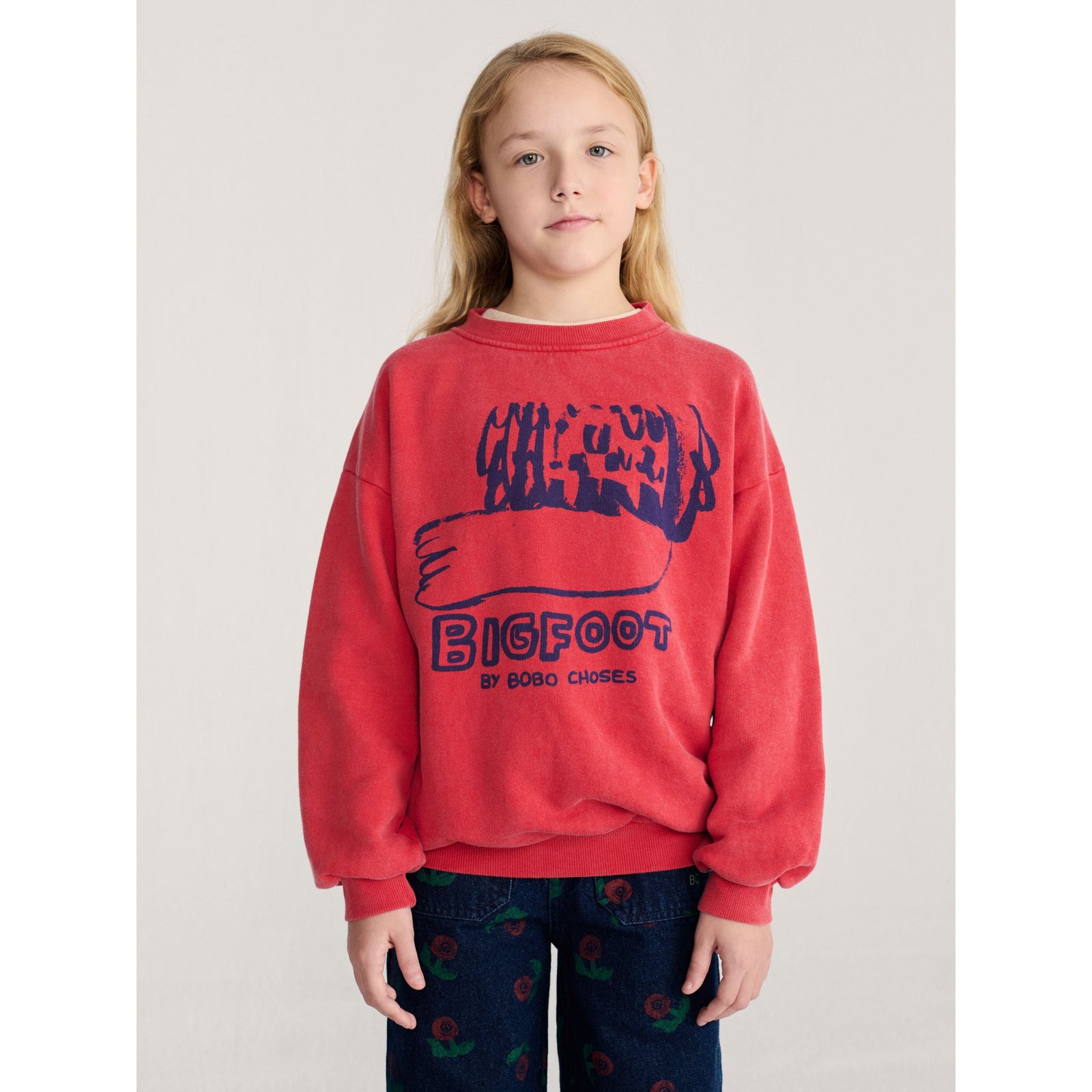 Bobo Choses Bigfoot By Bc Sweatshirt, All About Monsters collection, view 2