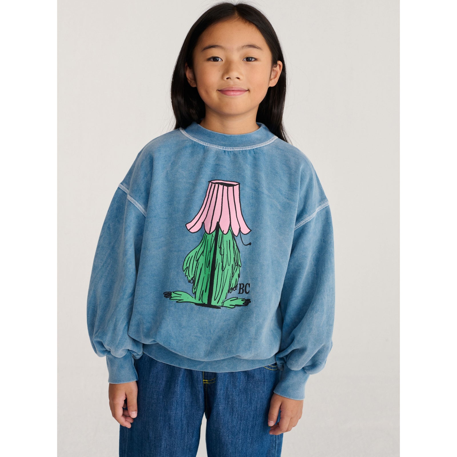 Bobo Choses Hidden Monster Sweatshirt, All About Monsters collection, view 2