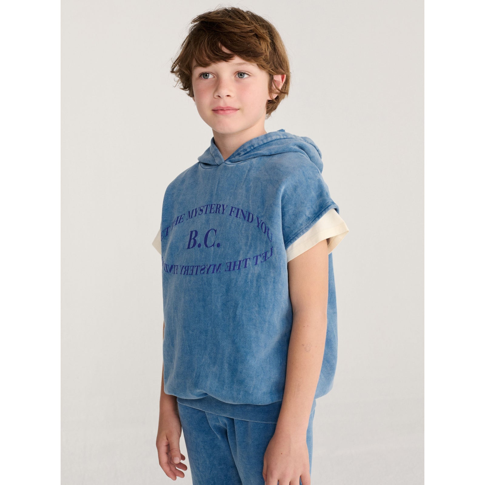 Bobo Choses Mystery Bc Sleeveless Hoodie, All About Monsters collection, view 3