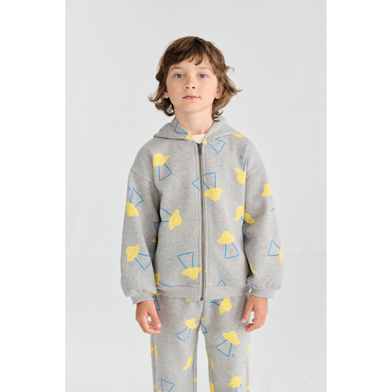 Pixel Abduction All Over Zipped Hoodie