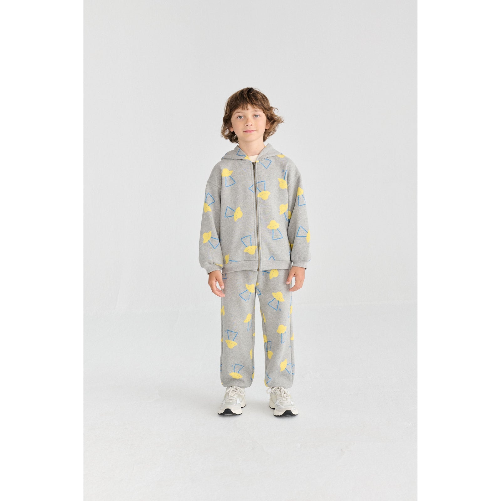 Pixel Abduction All Over Zipped Hoodie
