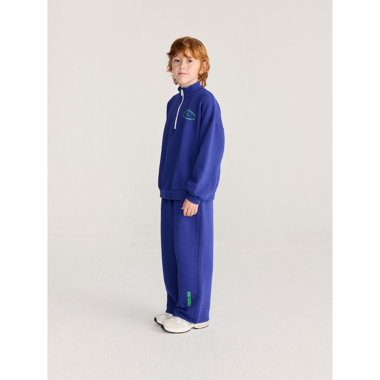 Bobo Choses Straight Jogging Pants, All About Monsters collection, view 5