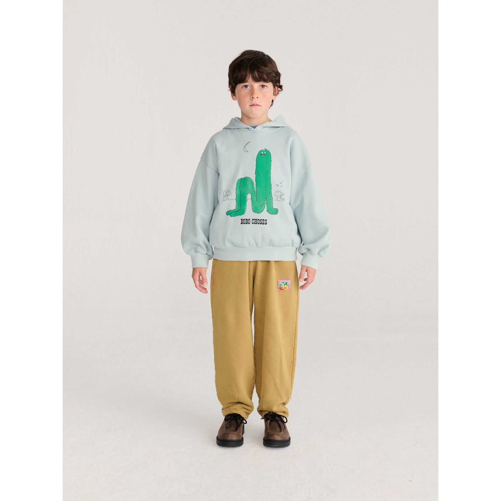 Bobo Choses Taxi Saurus Tag Cocoon Jogging Pants, All About Monsters collection, view 2