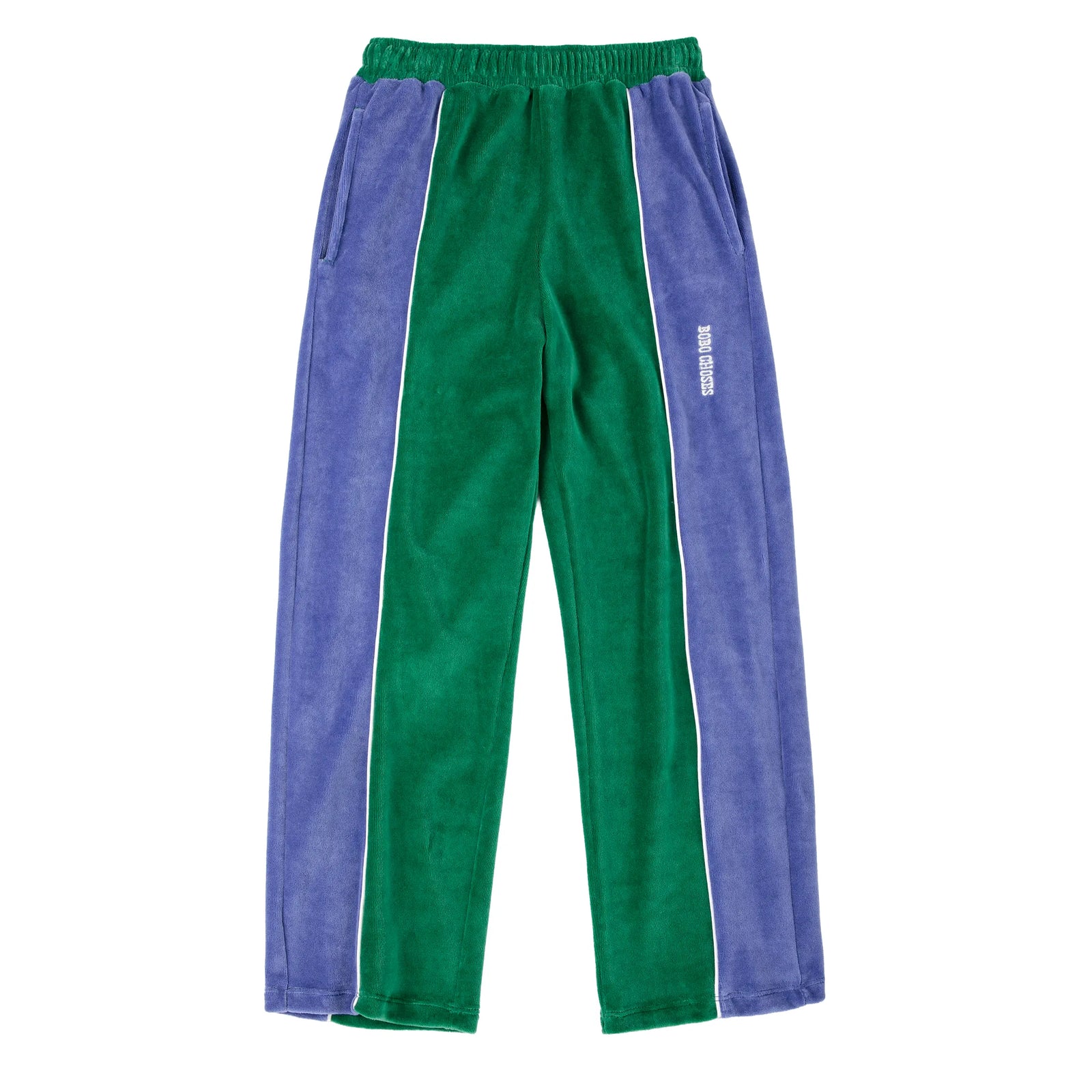 Color Block Terry Cloth Jogging Pants