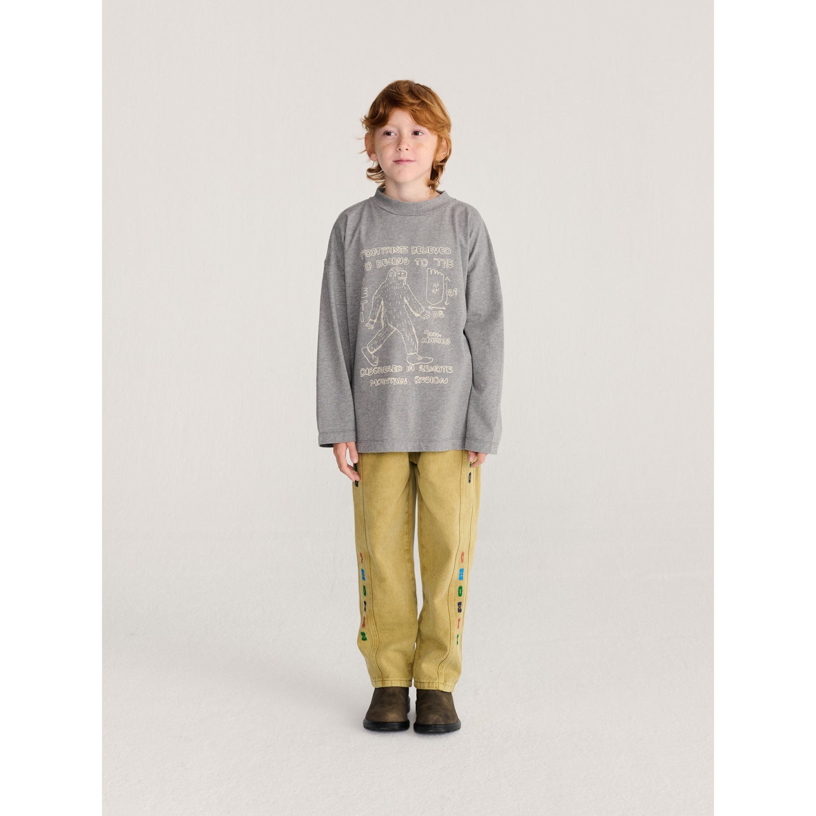Bobo Choses Twill Pants, All About Monsters collection, view 4