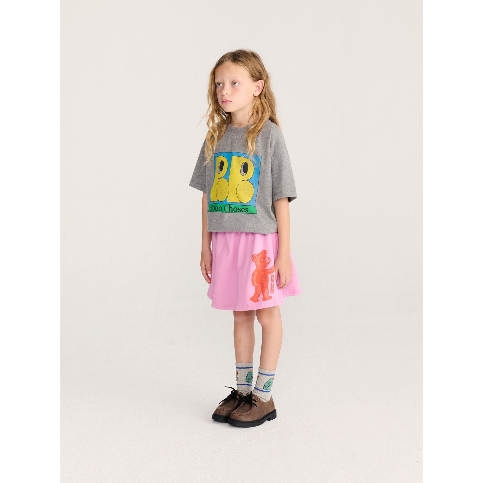 Bobo Choses Softpaw Monster Fleece Skirt, All About Monsters collection, view 4