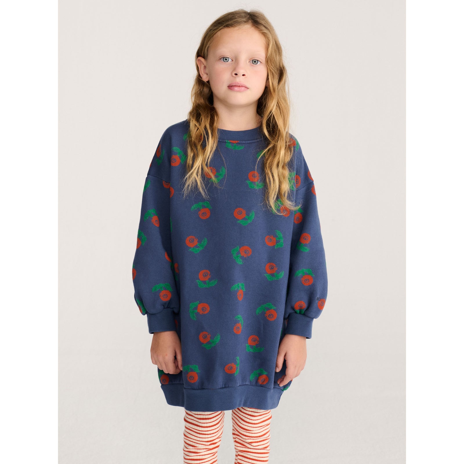 Stamp Bloom All Over Sweatshirt Dress