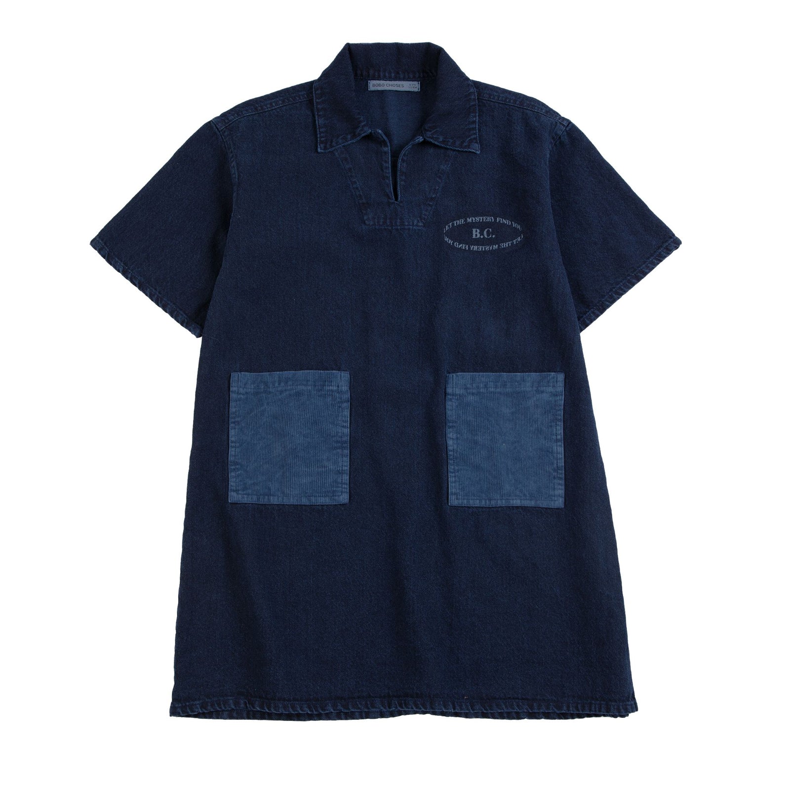 Bobo Choses Mystery Bc Denim Dress, All About Monsters collection