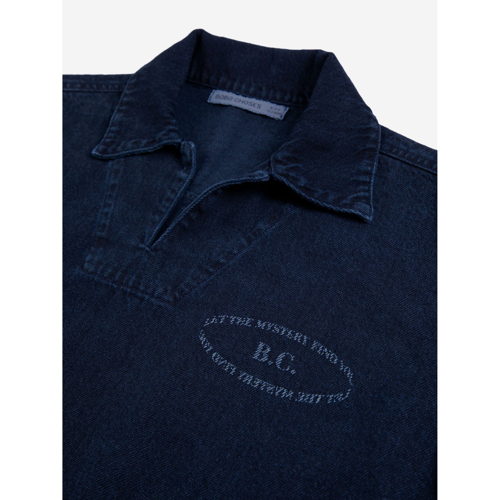 Bobo Choses Mystery Bc Denim Dress, All About Monsters collection, view 4