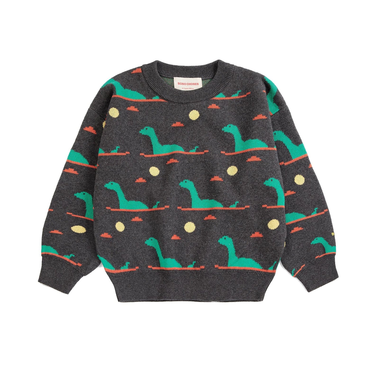 Bobo Choses Lake Monster All Over Jacquard Jumper, All About Monsters collection