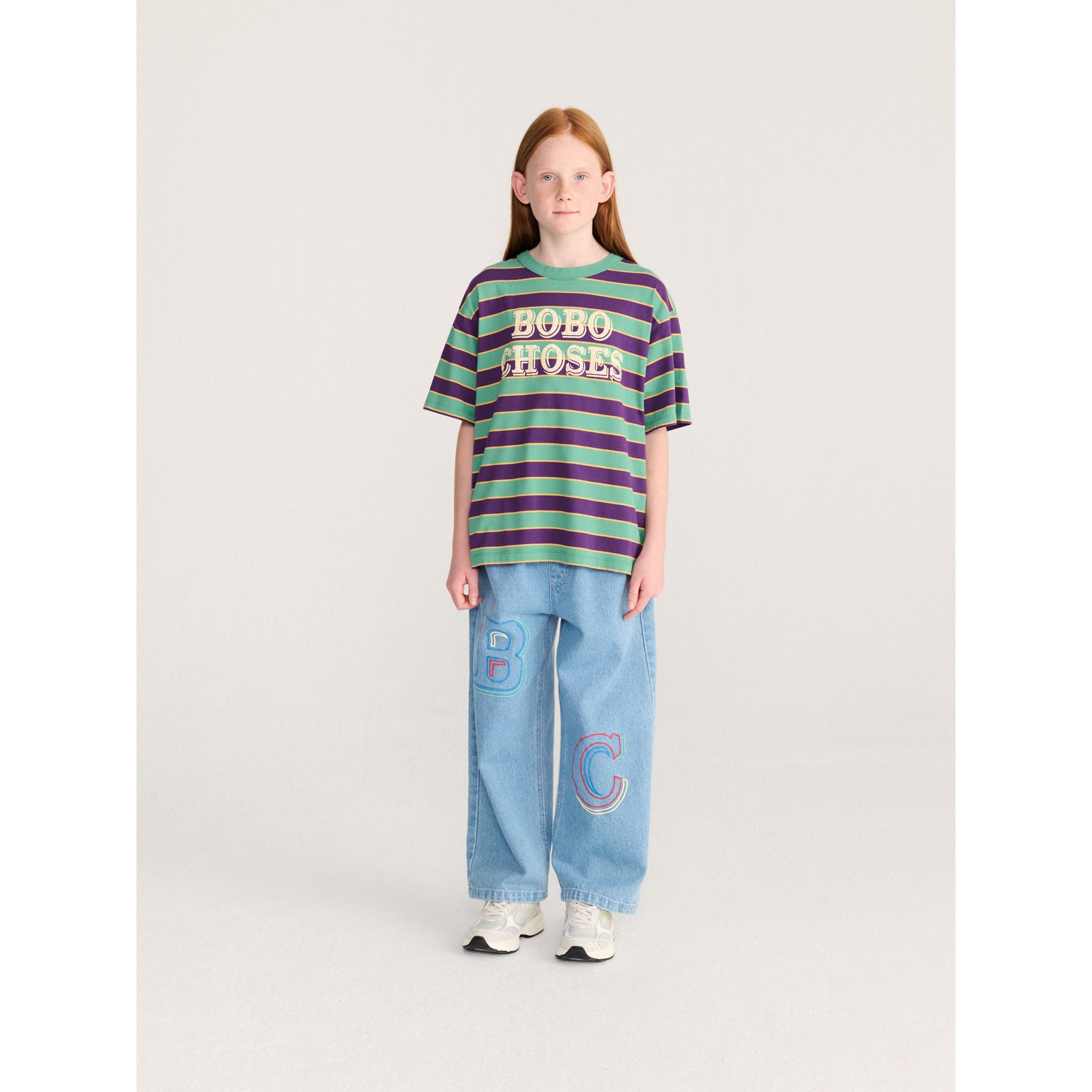 Bobo Choses Embossed Denim Pants