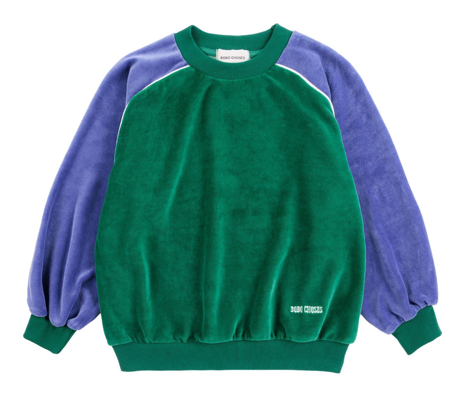 Color Block Terry Cloth Sweatshirt