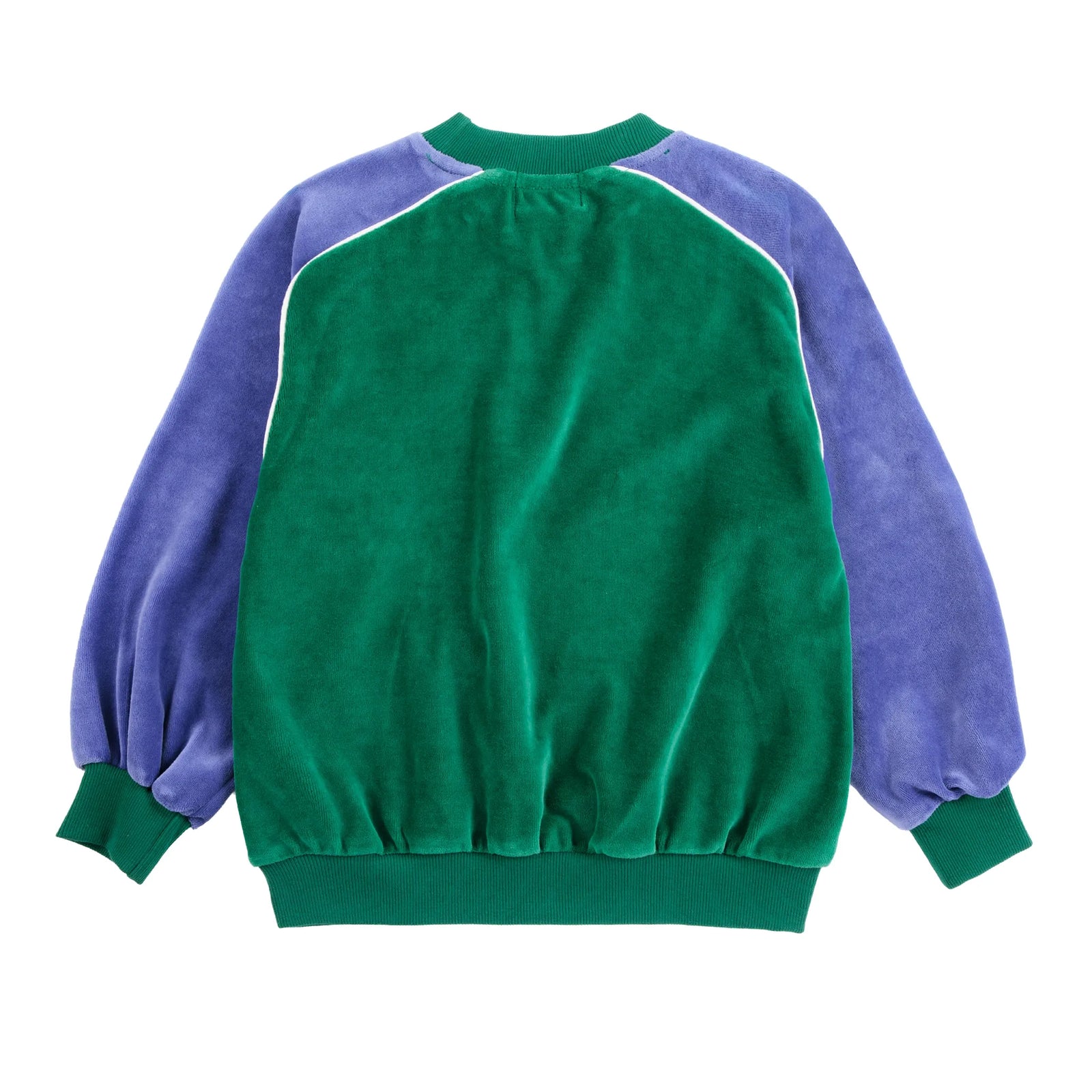 Color Block Terry Cloth Sweatshirt