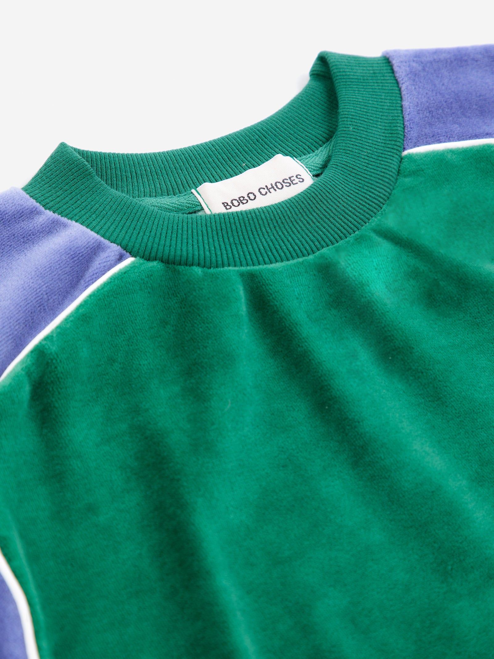 Color Block Terry Cloth Sweatshirt