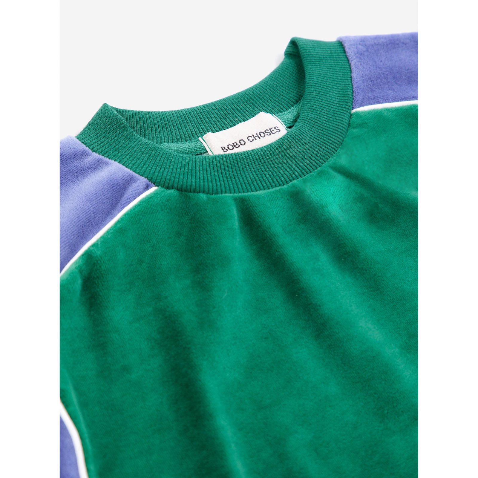 Color Block Terry Cloth Sweatshirt