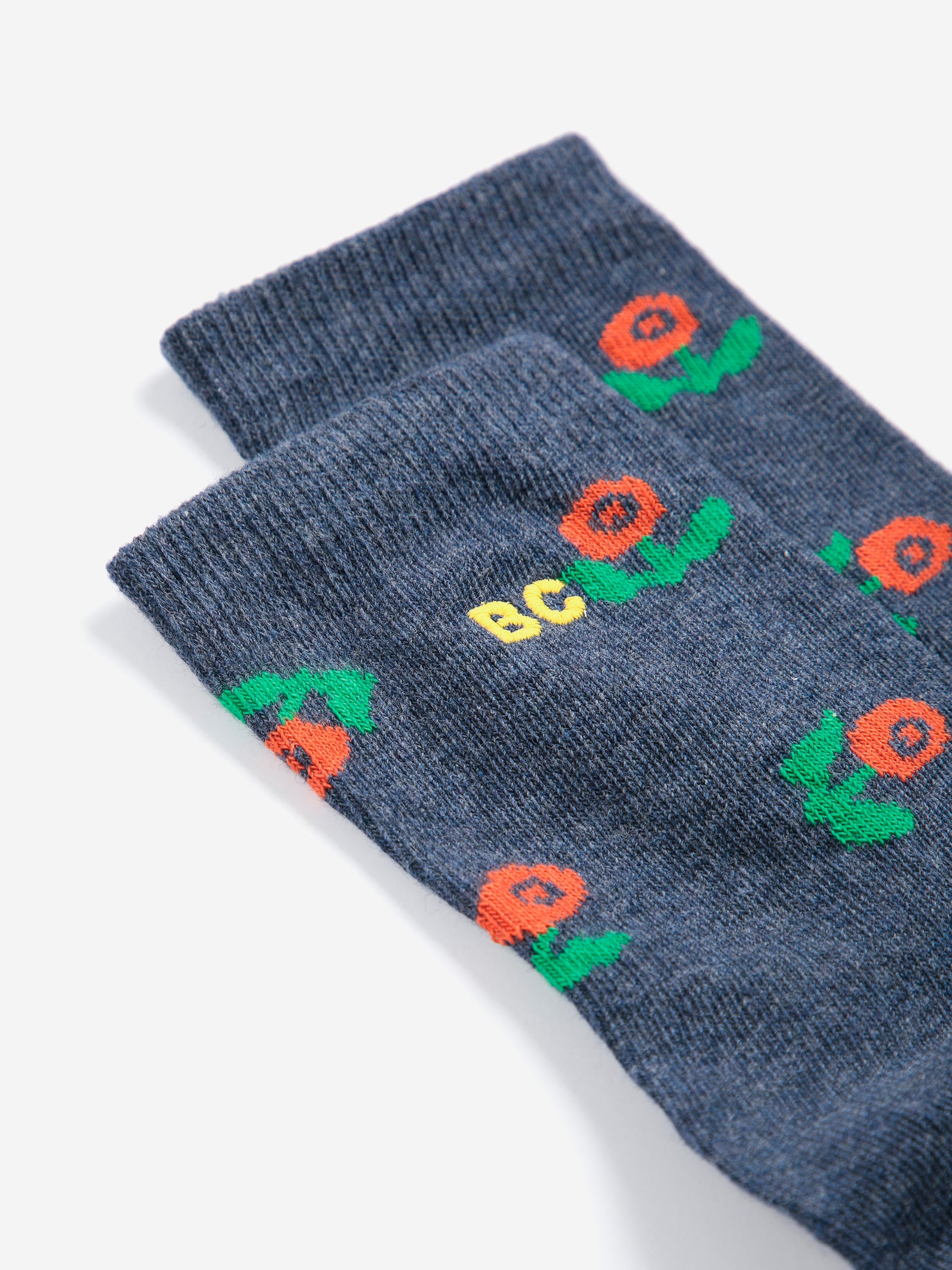 Stamp Bloom All Over Short Socks