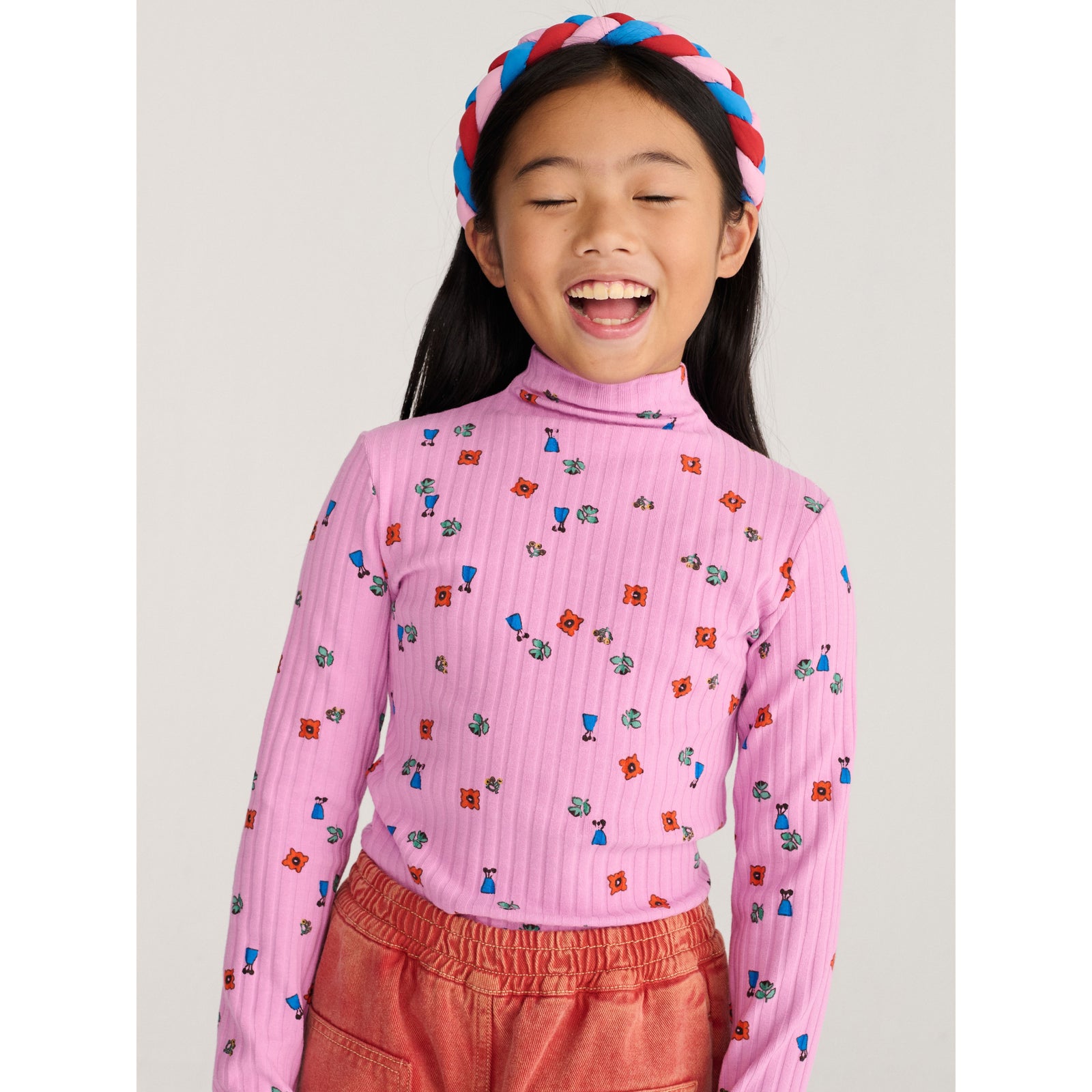 Blossom All Over Turtleneck T-Shirt