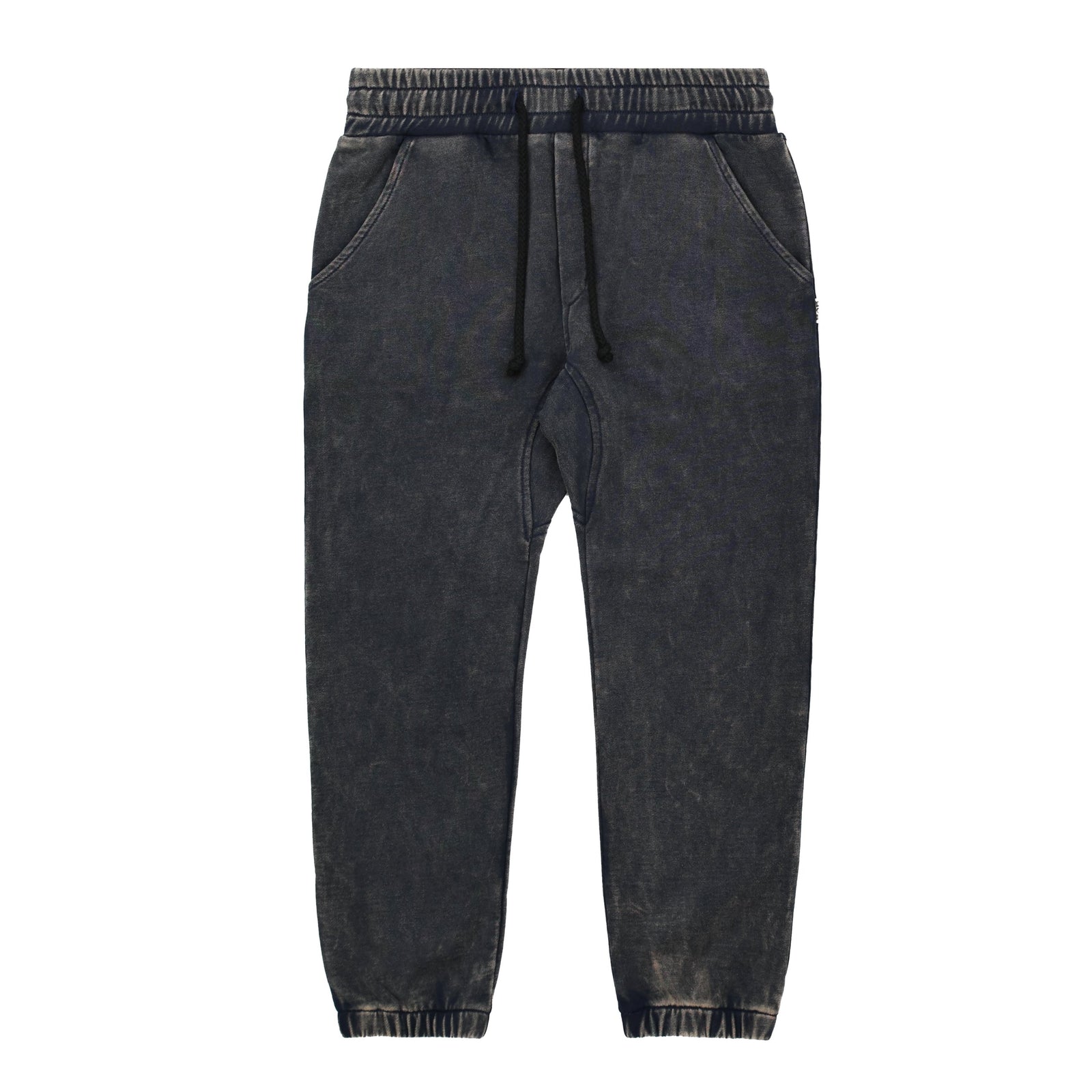 Black Wash Track Pants