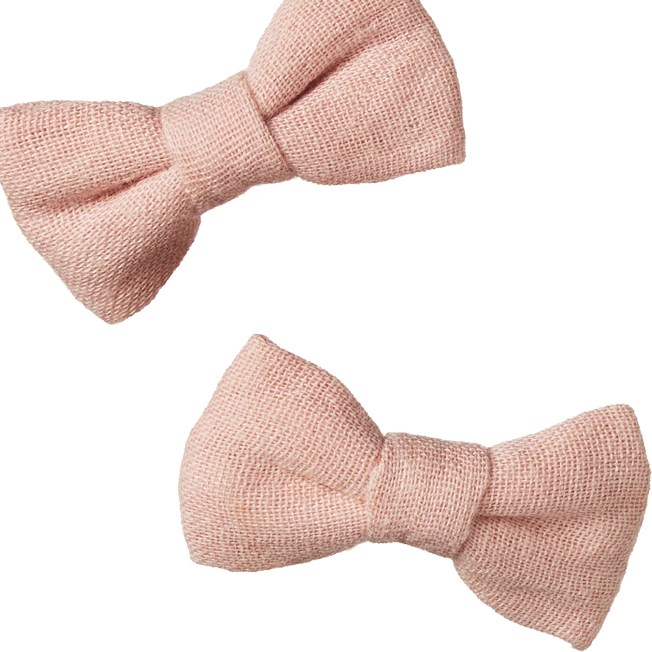 Bow Hair Clips 2 Pack - Rose Dust
