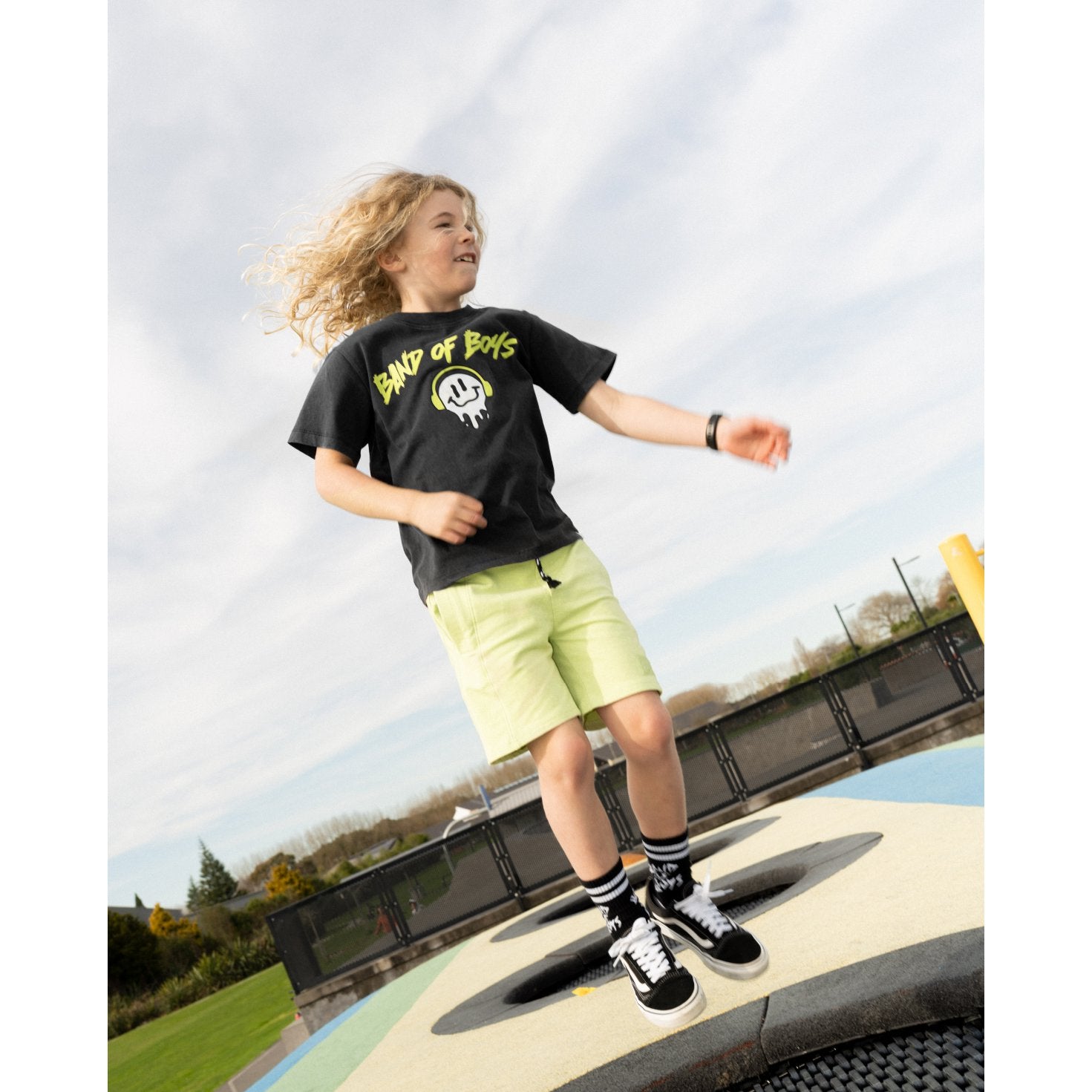 Black Wash BOB Smile Tee