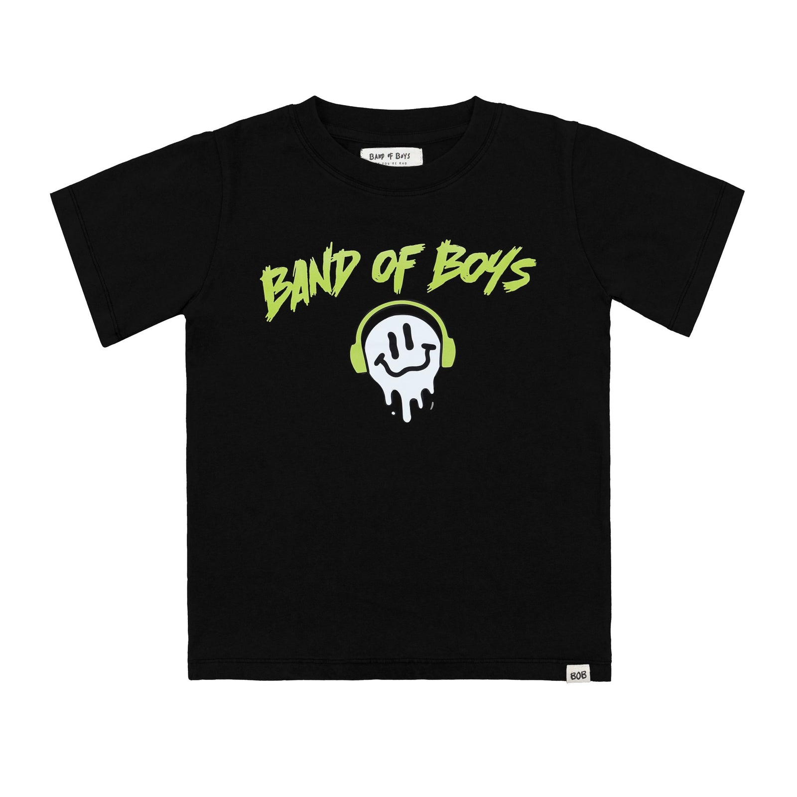 Black Wash BOB Smile Tee