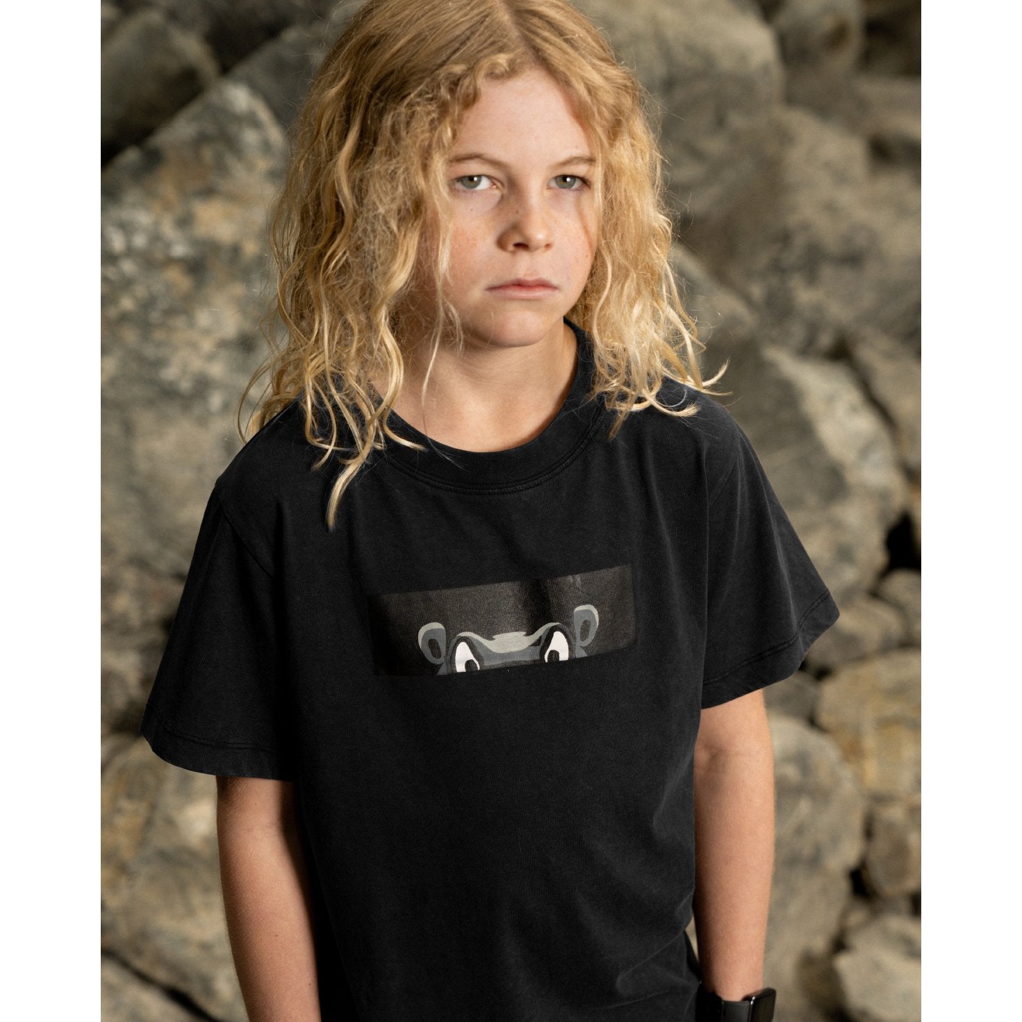 Black Wash Hippo Tee