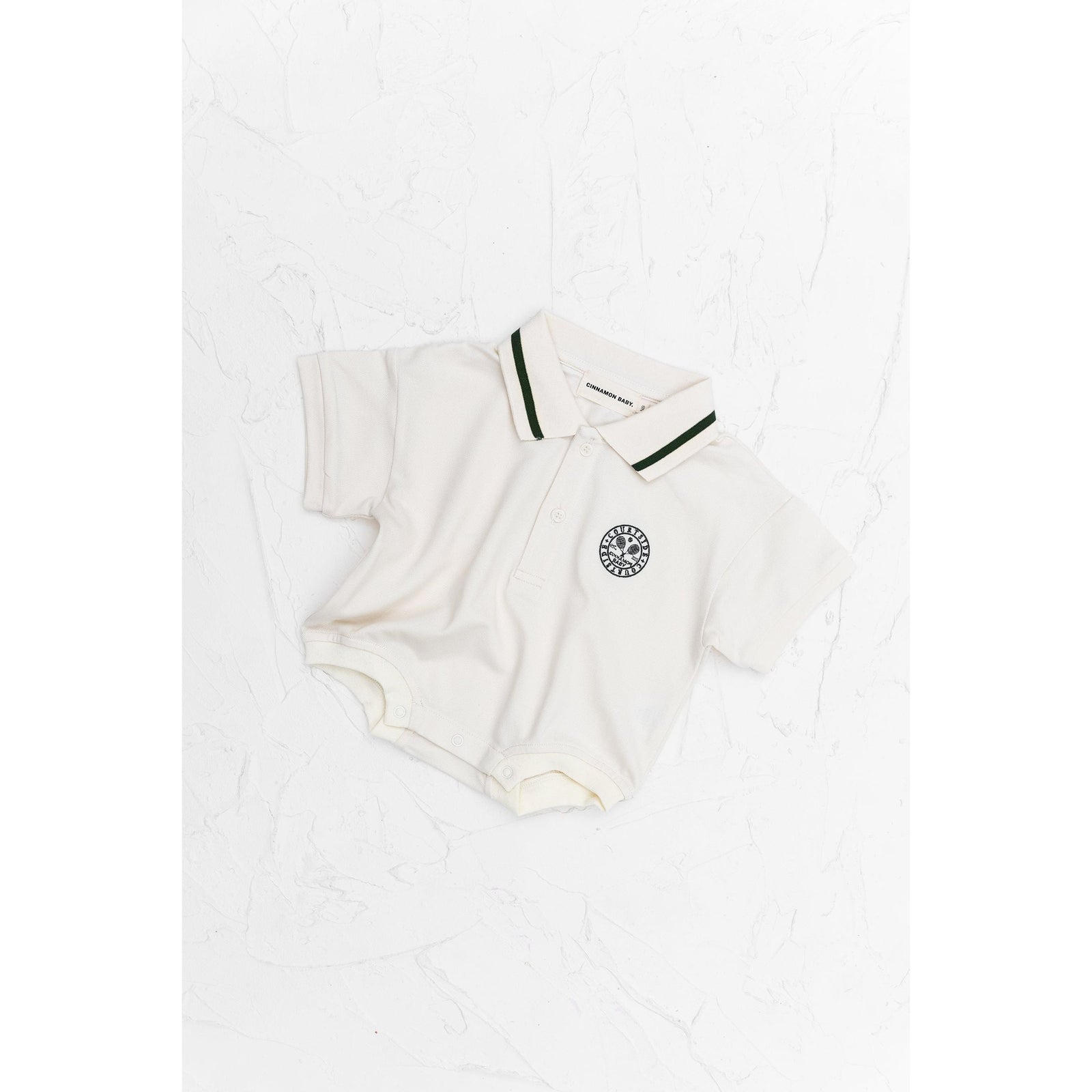 Polo Tshirt Romper - Olive