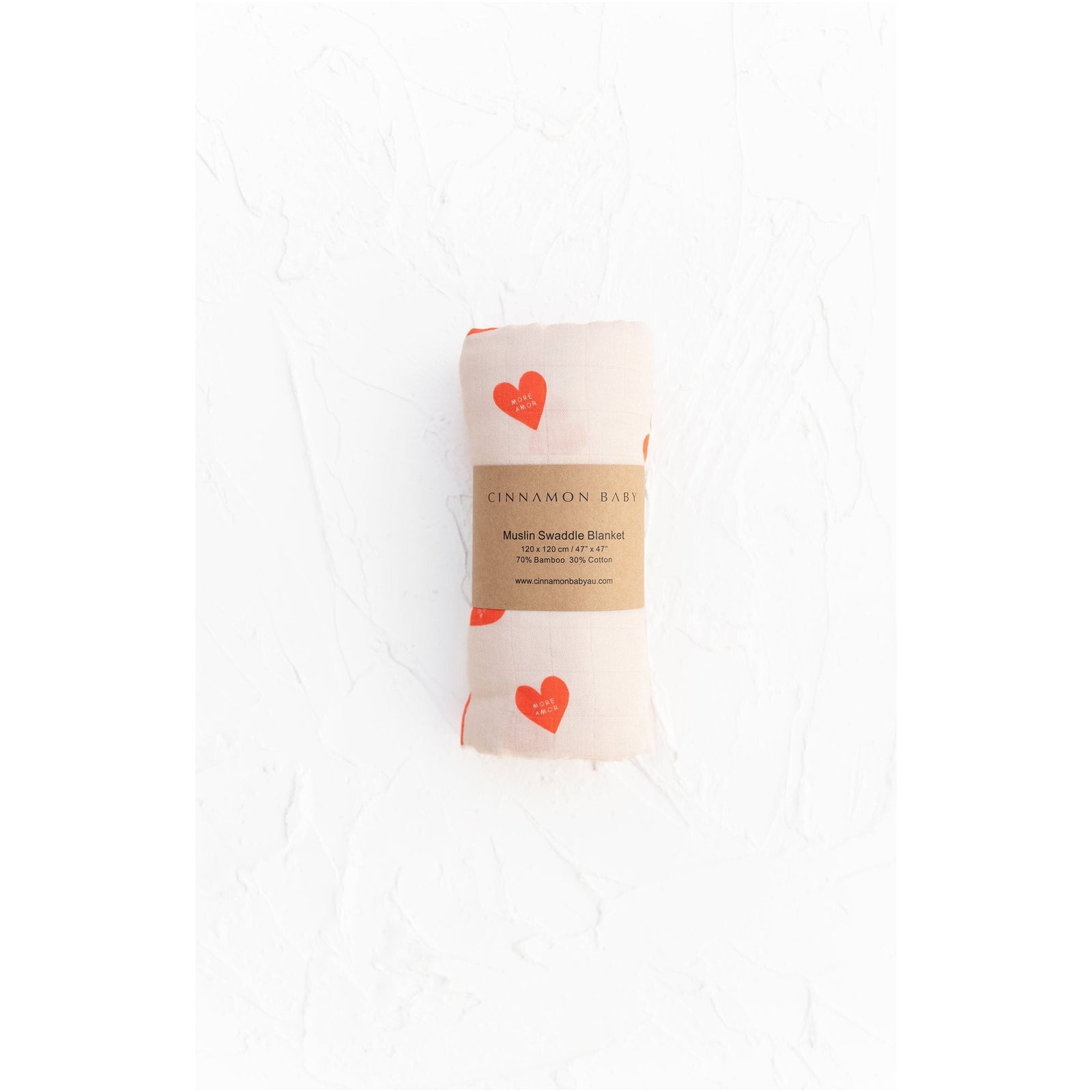 More Amor Swaddle White