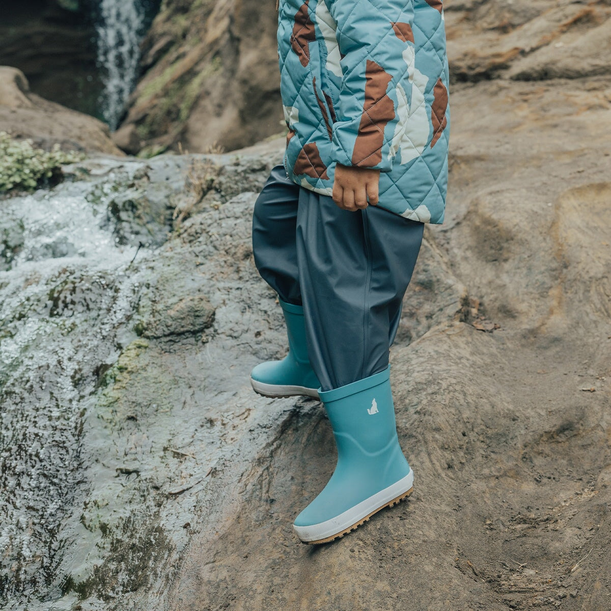 Rain Boots Stone Blue