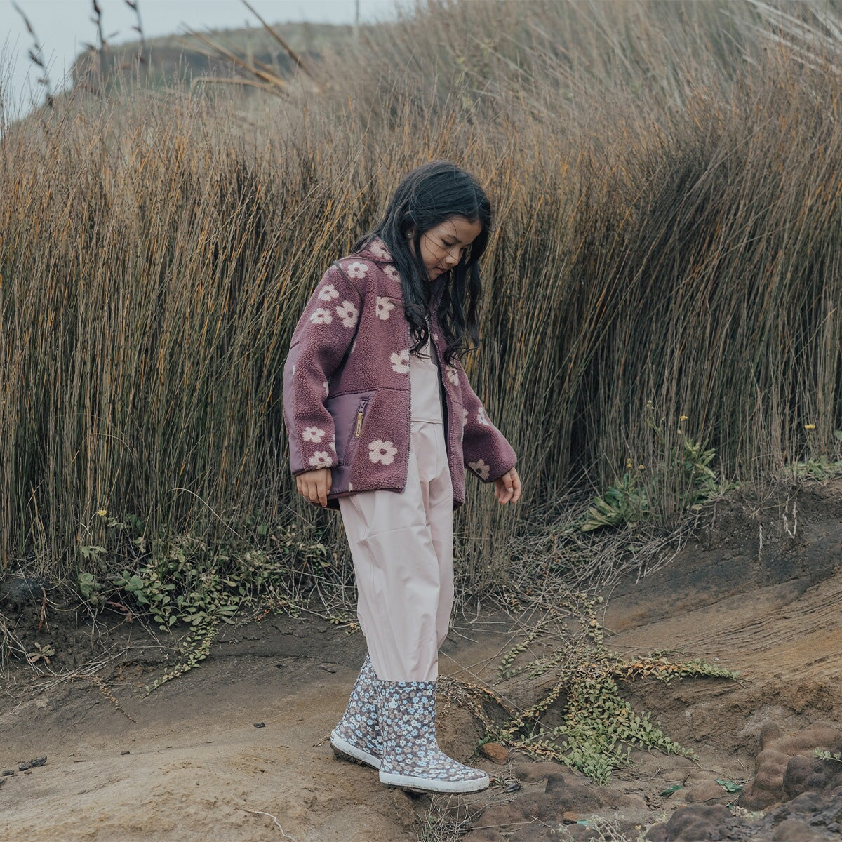 Rain Overalls Dusty Pink