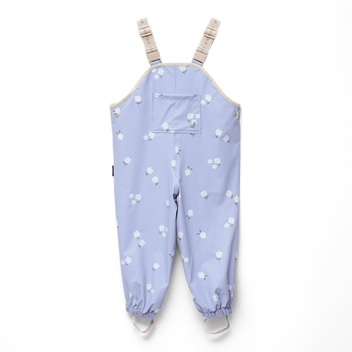 Rain Overalls Floral Periwinkle