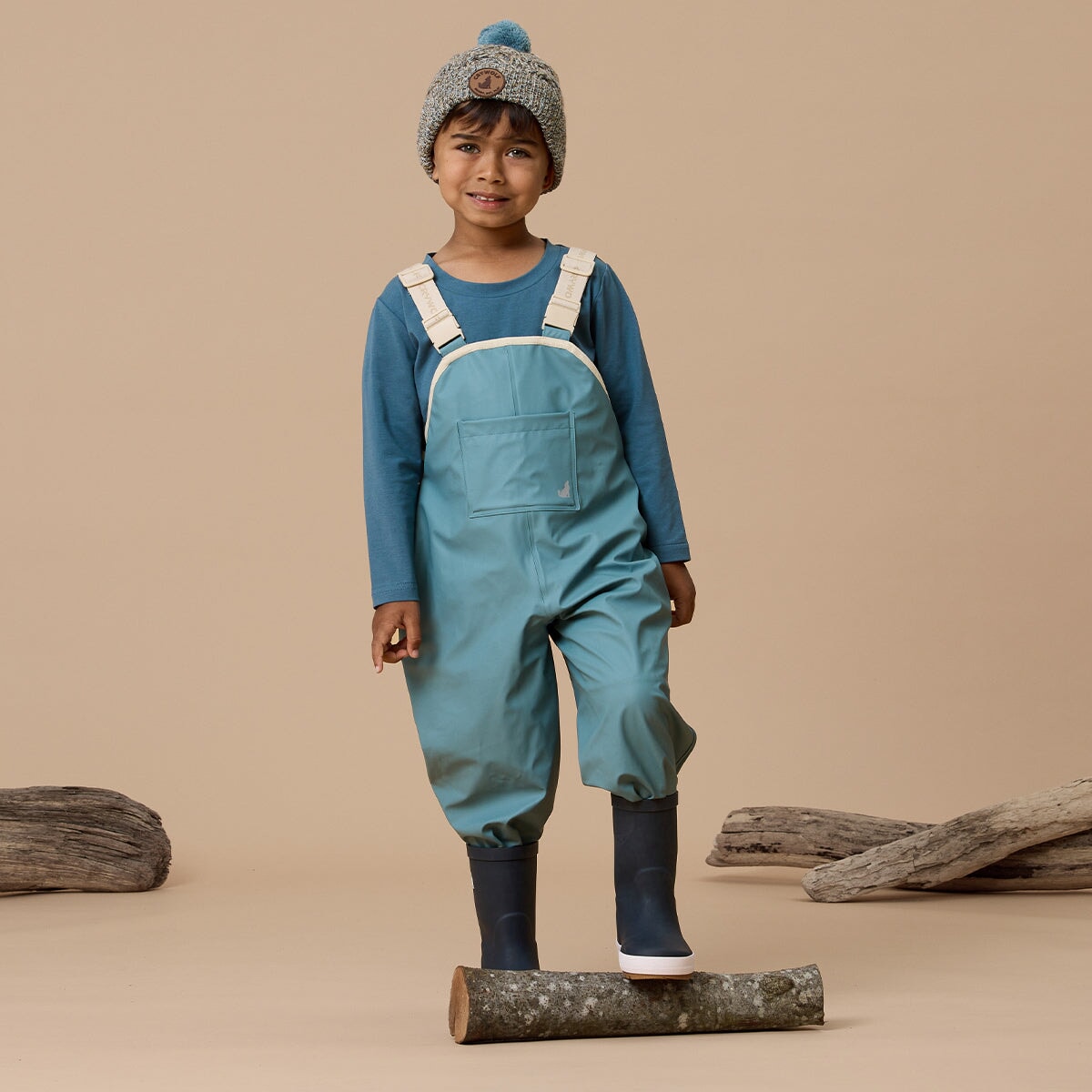 Rain Overalls Stone Blue