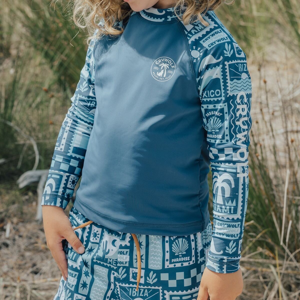 Rash Vest Blue Postcards