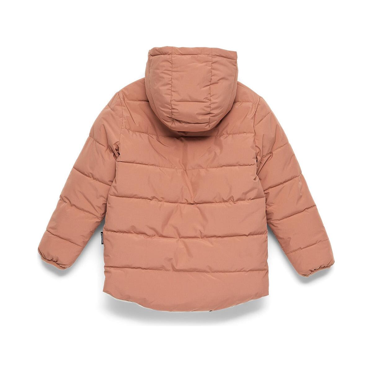 Reversible Eco Puffer Terracotta Wolf