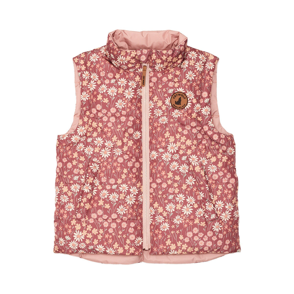 Reversible Vest Rosewood Floral