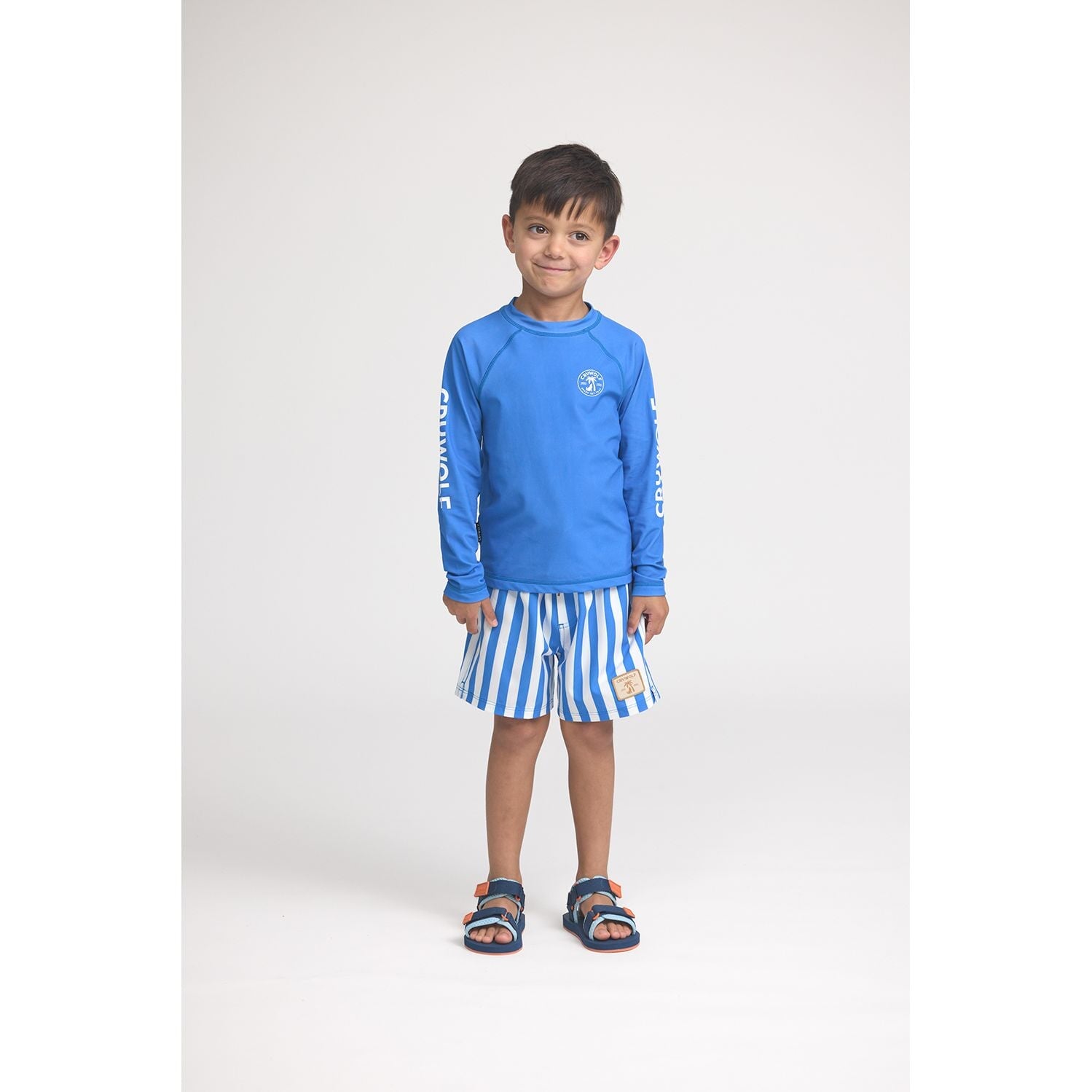 Long Sleeve Rash Vest Deep Sea Blue