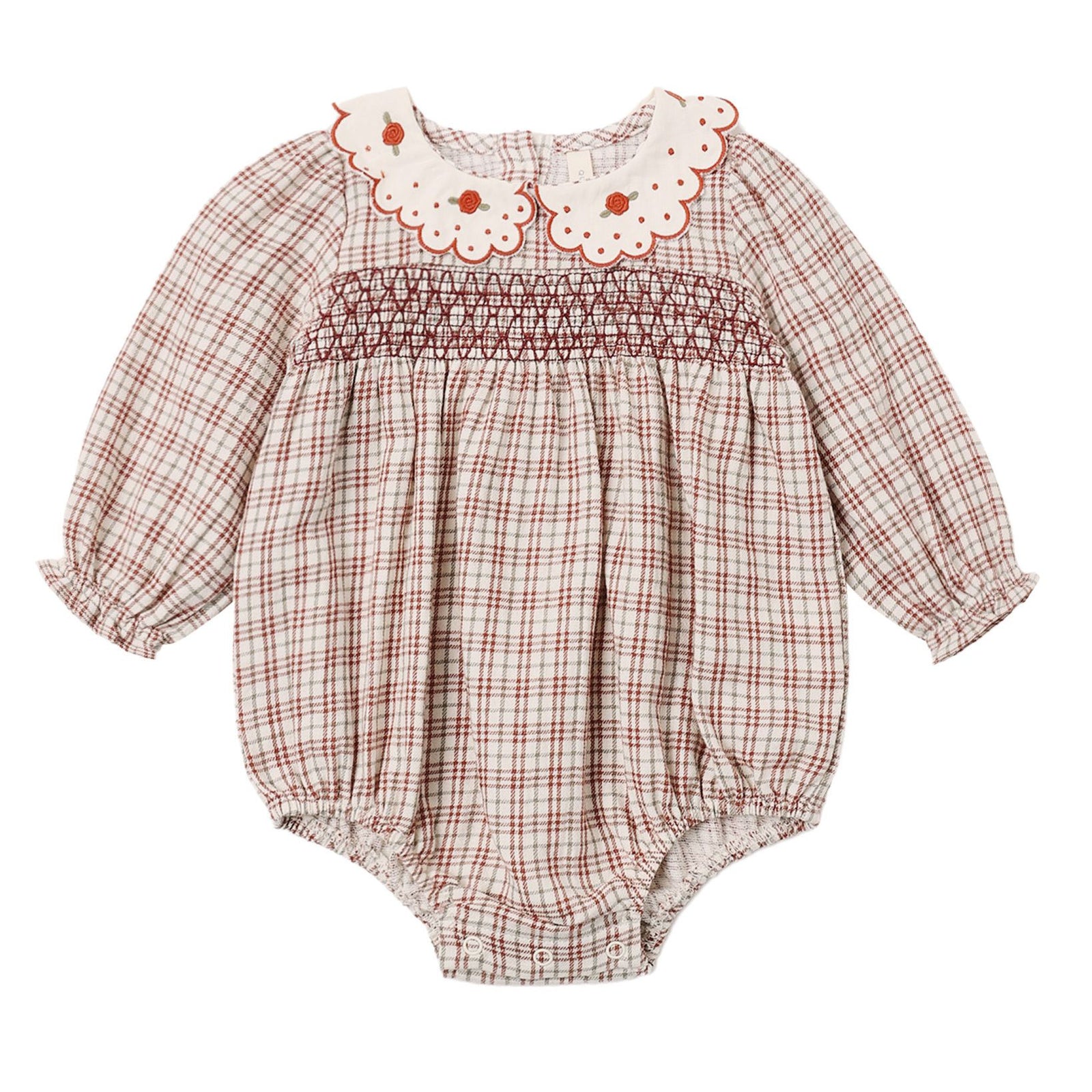 Callie Romper Christmas Plaid