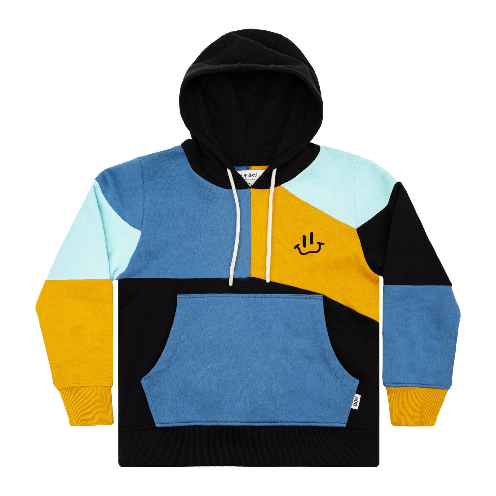 Colour Block Harlequin Hood