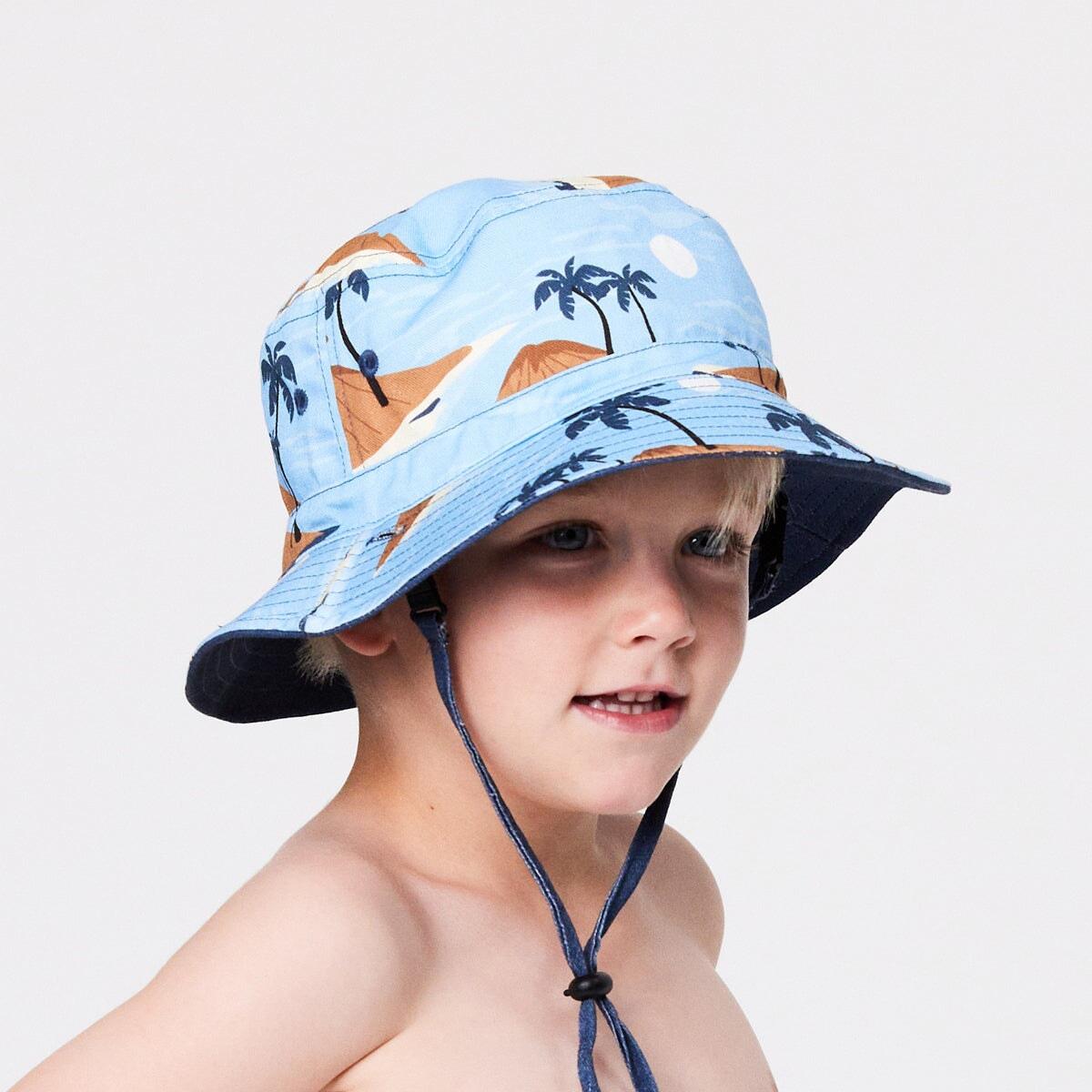 Reversible Bucket Hat Blue Lost Island