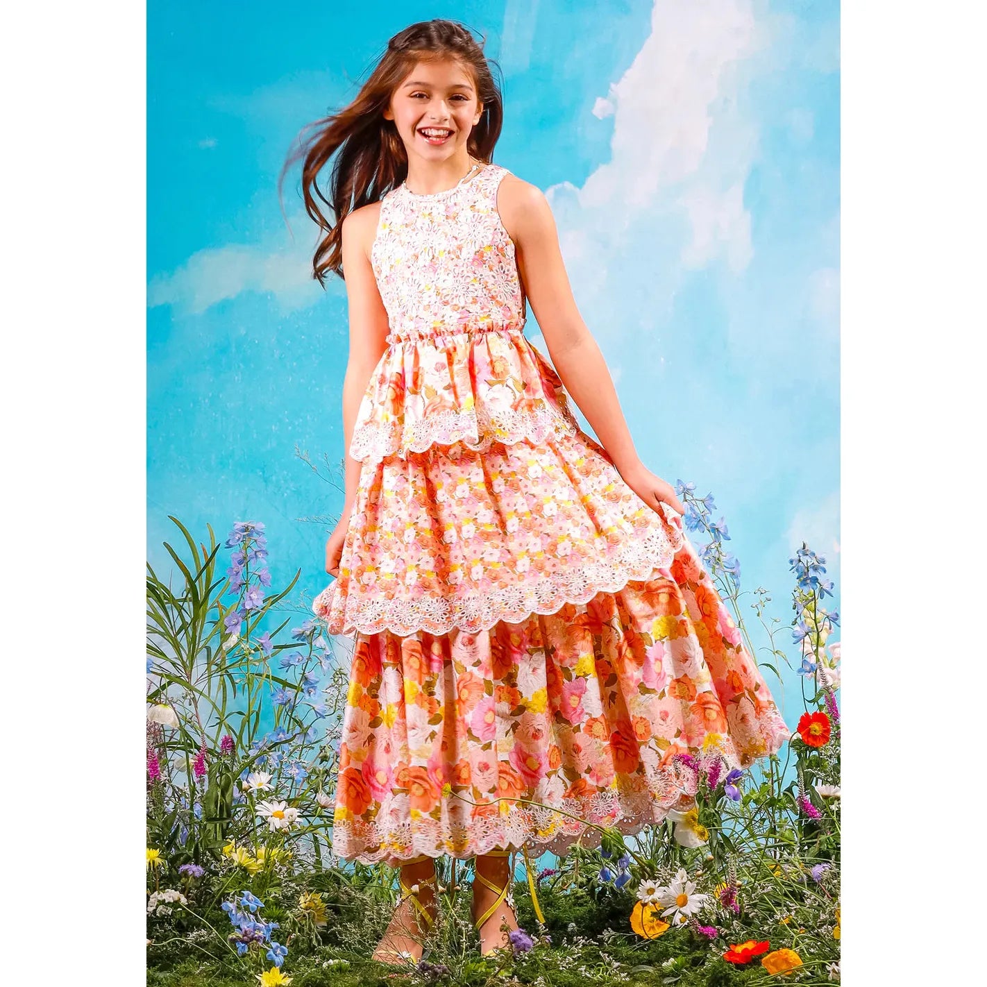 Blossom Embroidered Maxi Dress