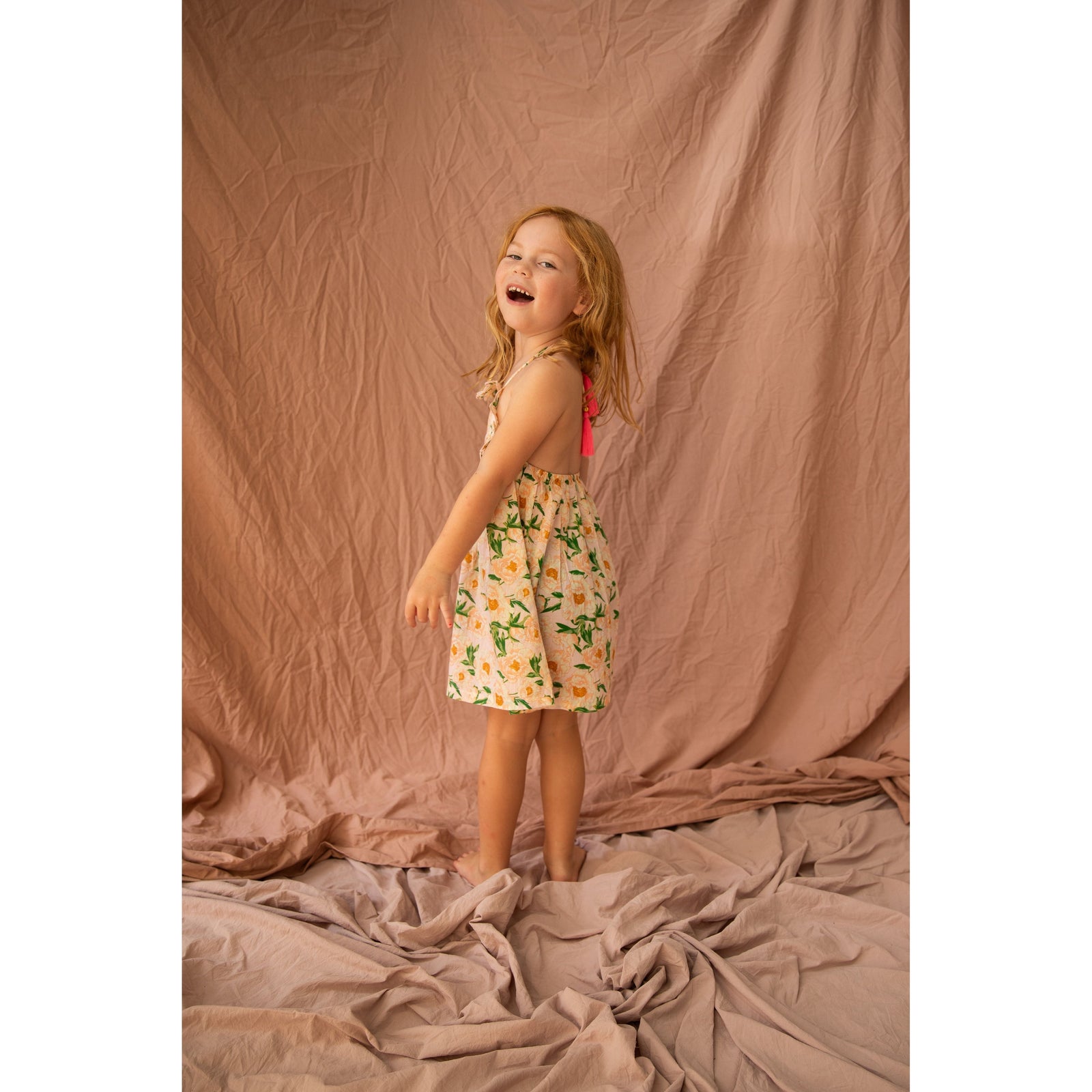 Evie Dress-Soiree Bouquet Strawberry Sundae