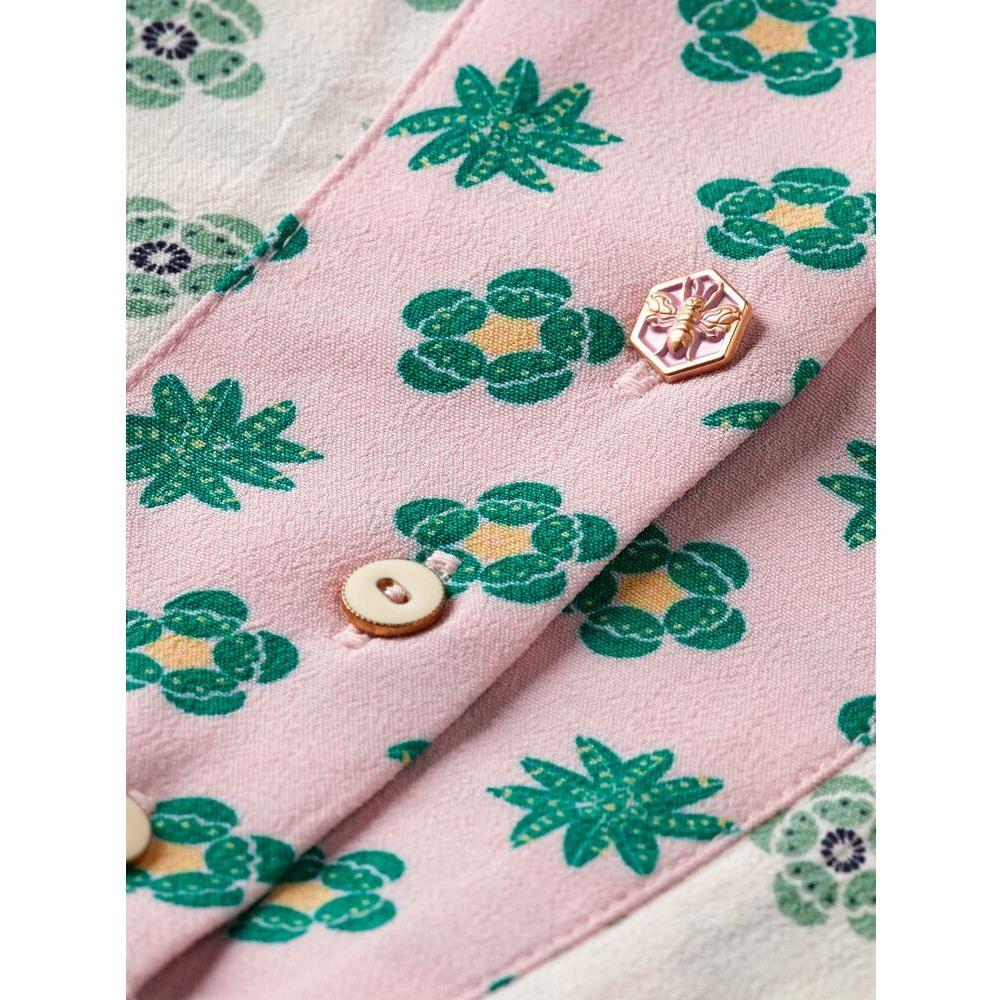 Mixed Print Tiered Maxi Dress - Patchwork Flower