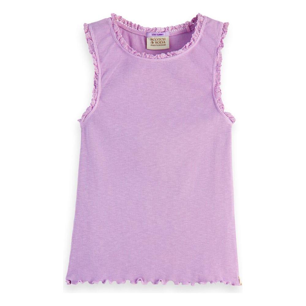 Fitted Rib Tank-Top - Orchid