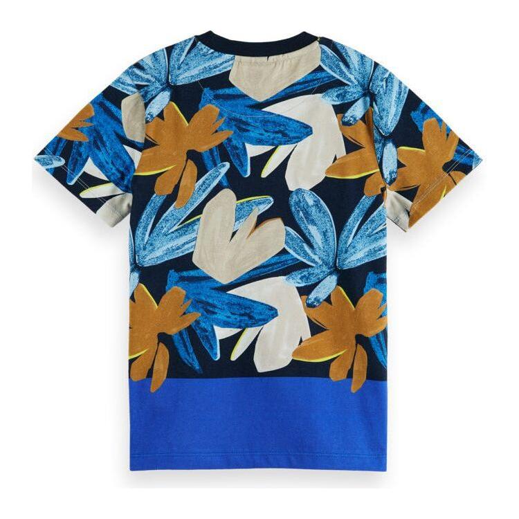 Relaxed Fit Printed Organic T-Shirt - Flower Camo
