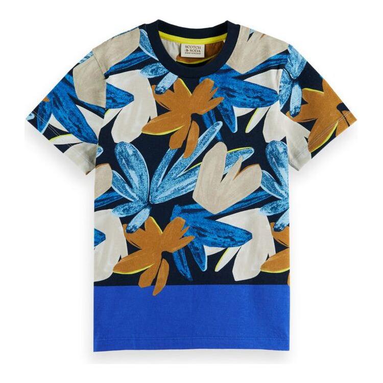 Relaxed Fit Printed Organic T-Shirt - Flower Camo
