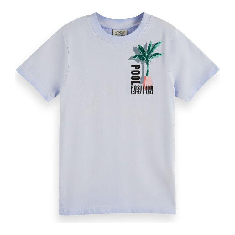 Regularfit Short-Sleeved Wash Tee - Cornflower