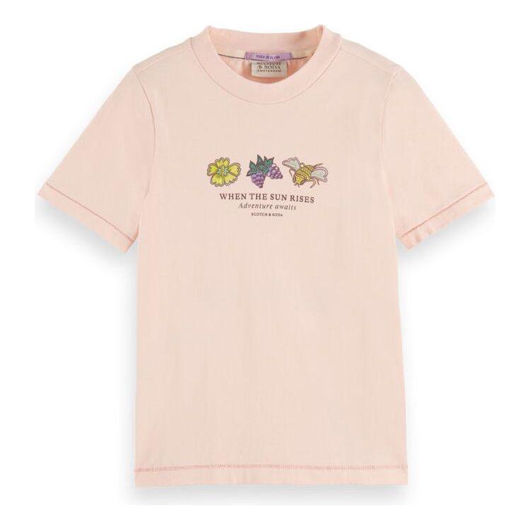 Slim-Fit Artwork T-Shirt - Peach