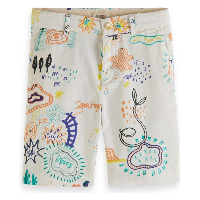 All-Over Printed Chino Shorts