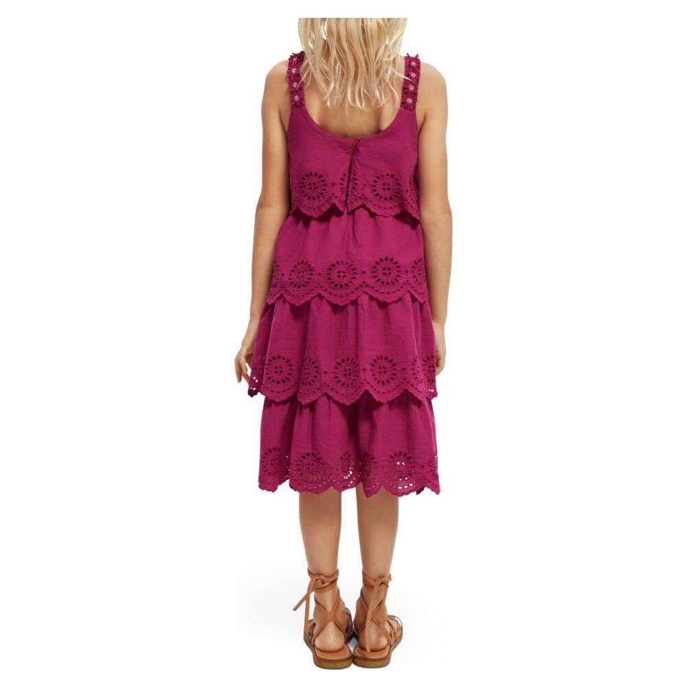 Layered Broderie Anglaise Midi Dress